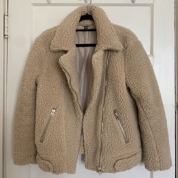 teddy bear jacket h&m